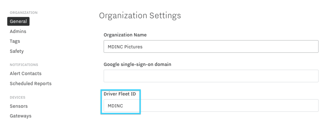 Find Driver Fleet ID Samsara Support