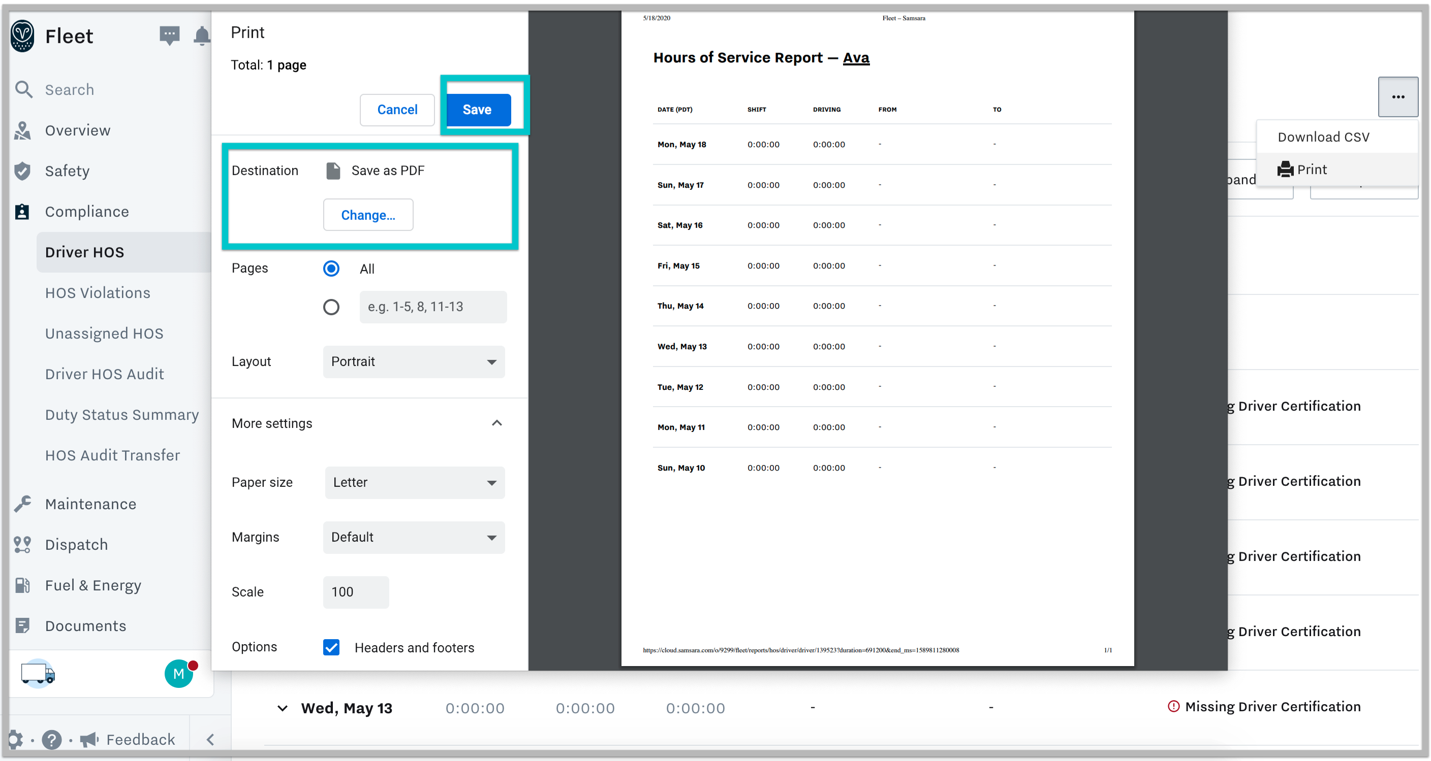 Recap Hours Report – Samsara Support